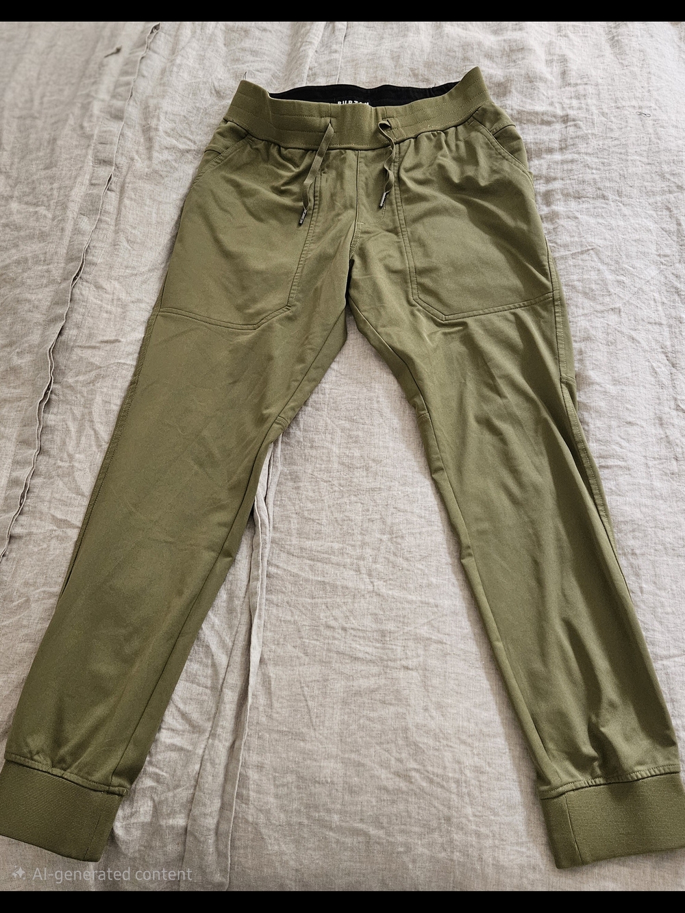 Burton Men's Olive Drawstring Joggers